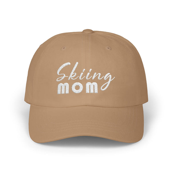 Skiing Mom - Embroidered Ski Lover's Baseball Hat