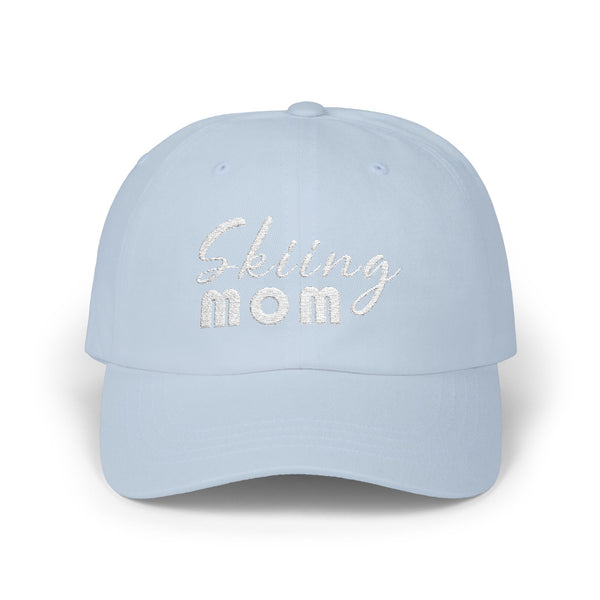 Skiing Mom - Embroidered Ski Lover's Baseball Hat