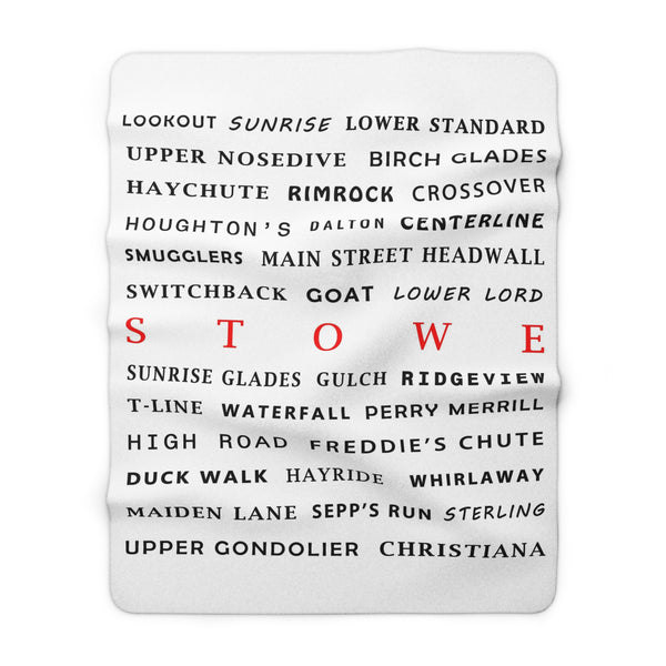 Stowe, Vermont - Fleece Blanket