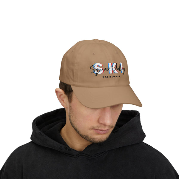 Ski Squaw Valley California - Embroidered Skiing Baseball Hat