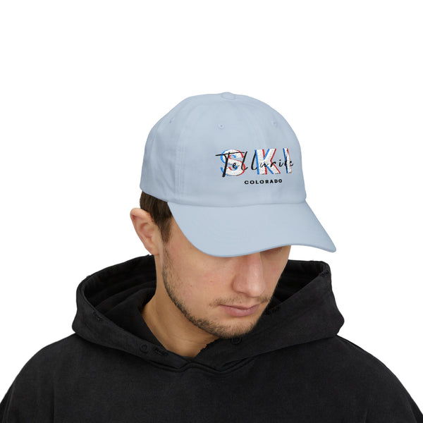 Ski Telluride Colorado - Embroidered Baseball Hat