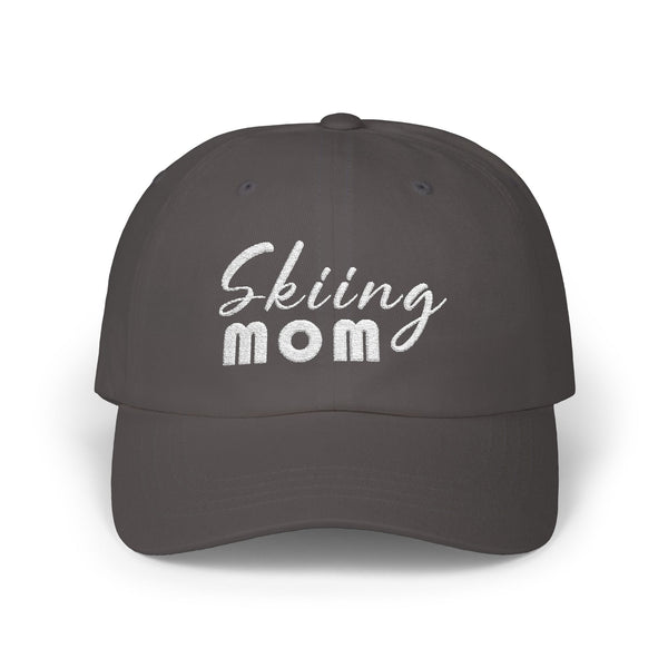 Skiing Mom - Embroidered Ski Lover's Baseball Hat