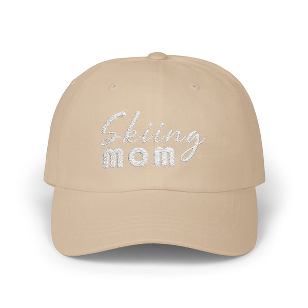 Skiing Mom - Embroidered Ski Lover's Baseball Hat