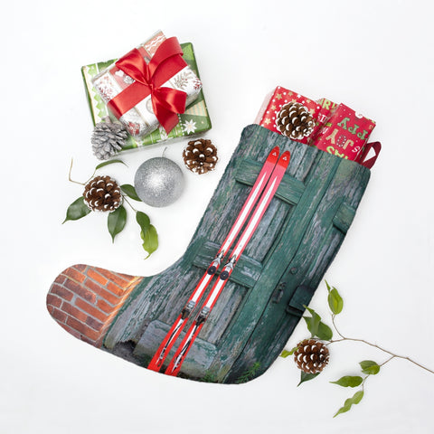 Christmas Stockings  - Red Skis and Green Door