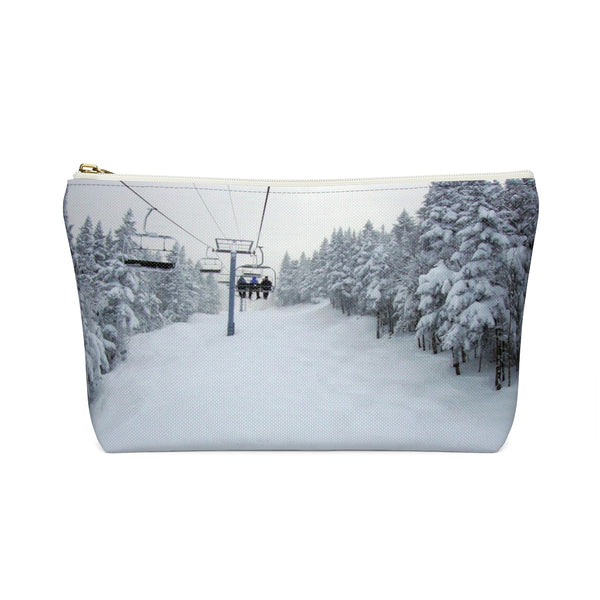 Chair Lift Vermont - Accessory Pouch w T-bottom