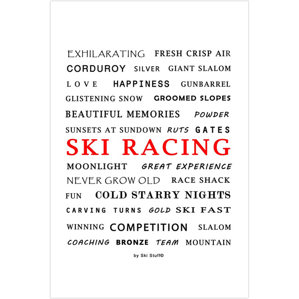 Ski Racing - Art Print