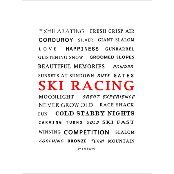 Ski Racing - Art Print