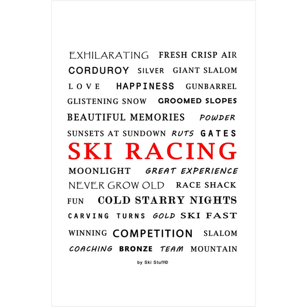 Ski Racing - Art Print