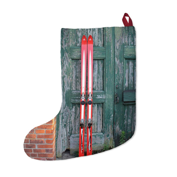 Christmas Stockings  - Red Skis and Green Door