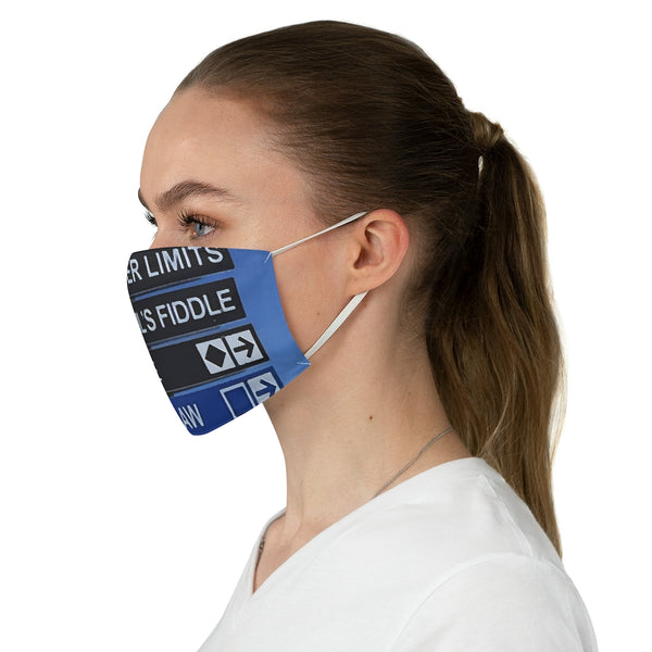 Ski Trail Signs - Fabric Ski Face Mask