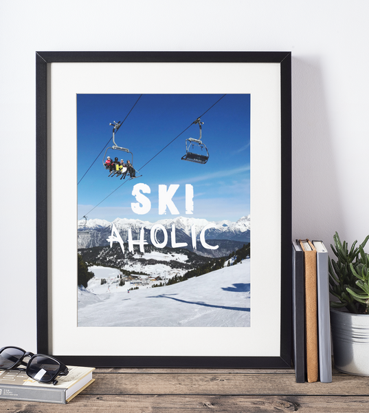 Ski Aholic - Art Print