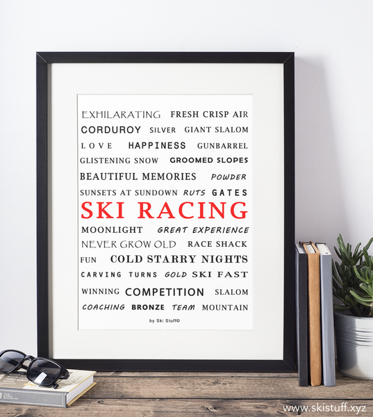 Ski Racing - Art Print